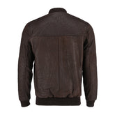 Snuff Style Real Bomber Leather Jacket Brown Color